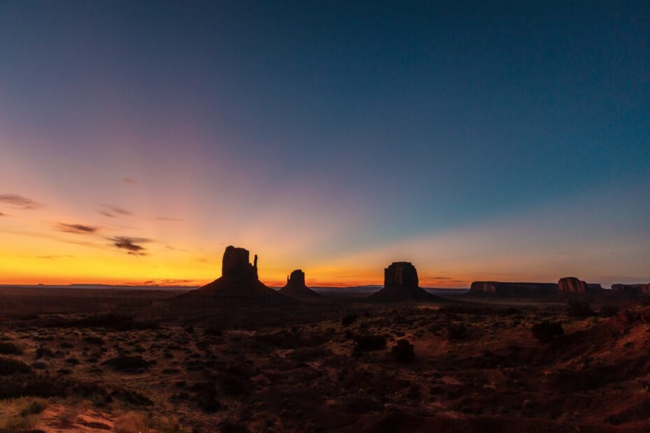 Monument Valley sunrise in Navajo Nation