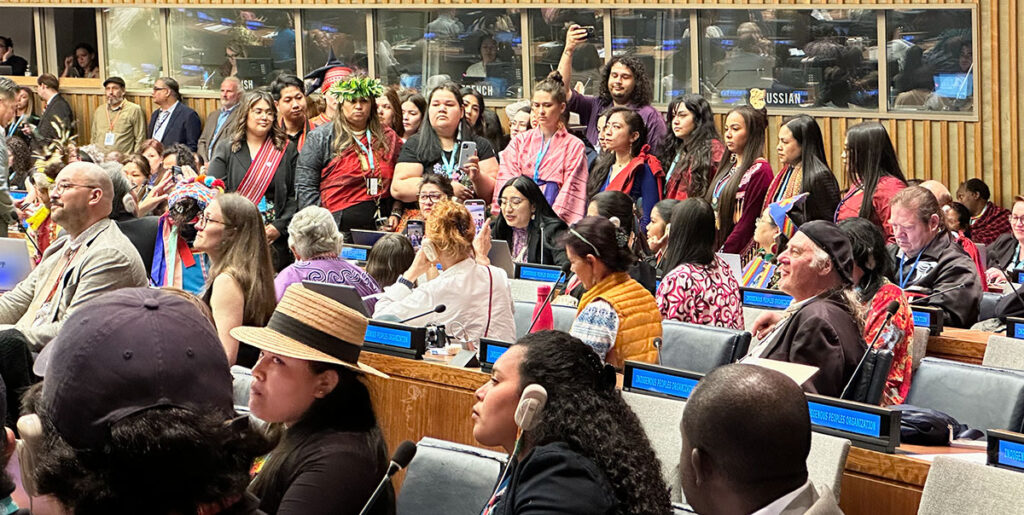 Oglala delivered the indigenous youth statement at the United Nations.